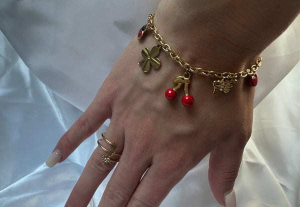 Bracelet cerise