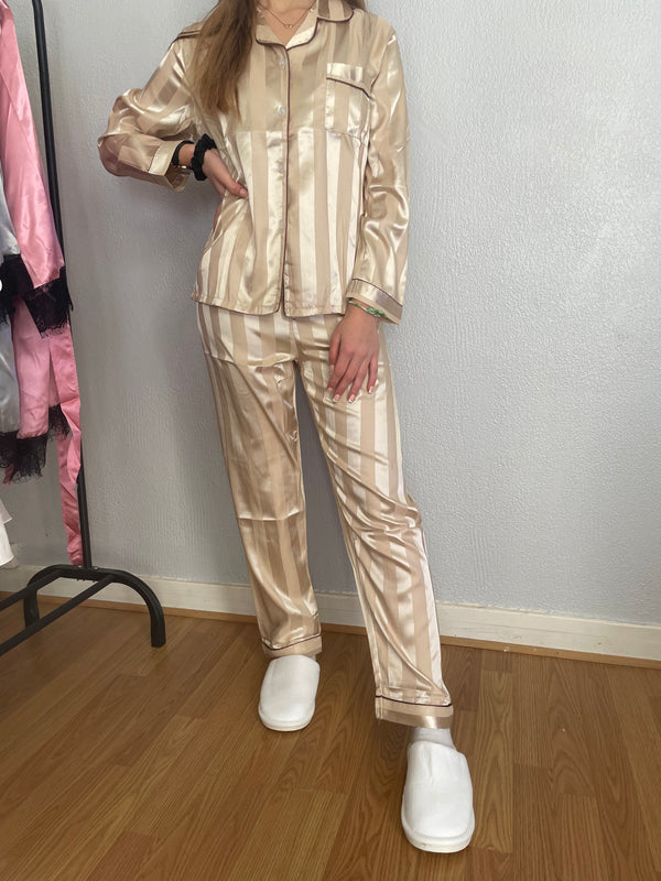 Ensemble de pyjama à rayure Champagne
